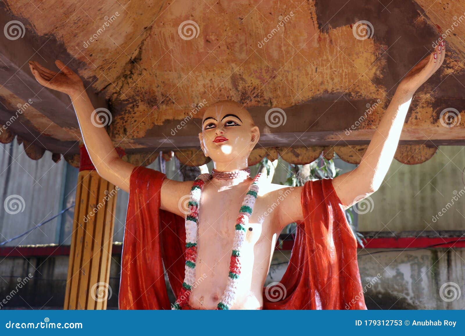 sri chaitanya statue at gupta vrindavan in puri, odisha, india. gupta vrindavan in puri, odisha.